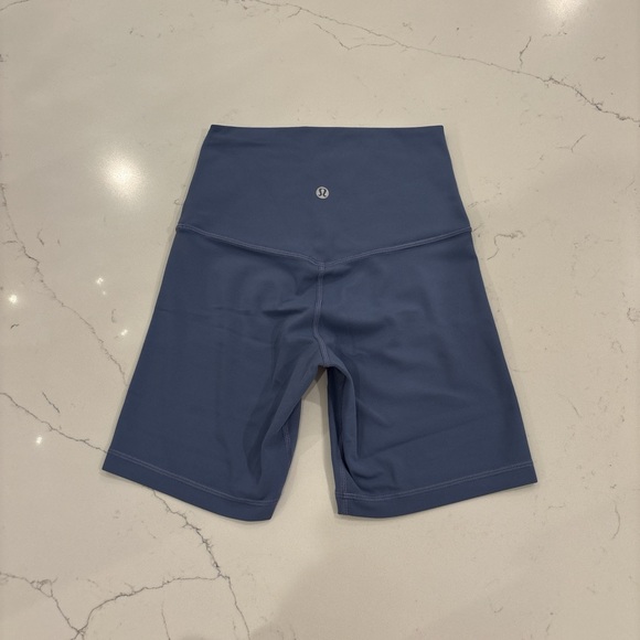 Lululemon align biker shorts 6” inseam oasis blue size 2 - Picture 1 of 4